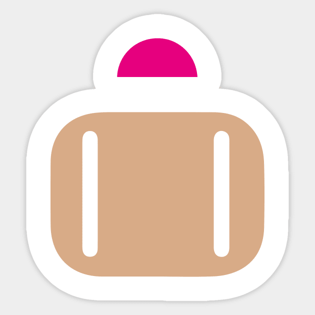 Minimalist Bomberman Sticker by PWCreate